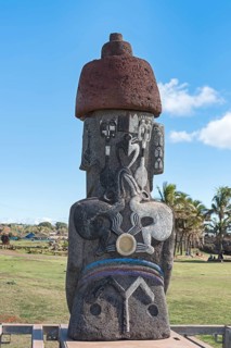 Moai in the Ahu Tahai Complex