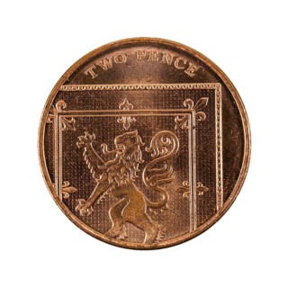 British two pence coin