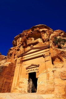 Old rock-church in Little Petra