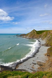 Steep coast with Speke's Mill Beach and St Catherine's Gate