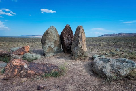 Ancient fireplace stones
