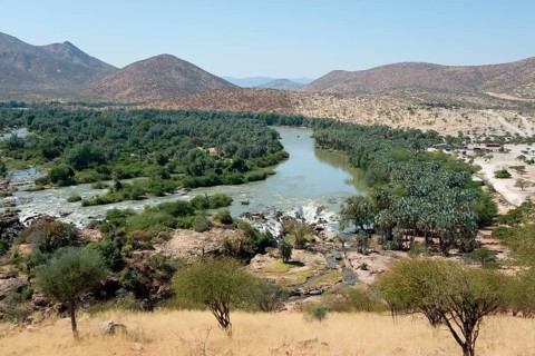 Kunene River at Epupa Falls