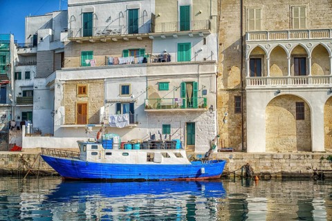 Blue boat