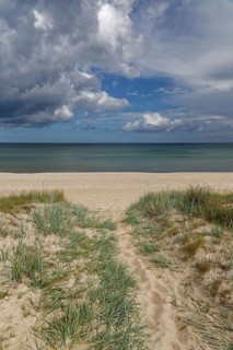 Beach and Baltic sea at Baabe