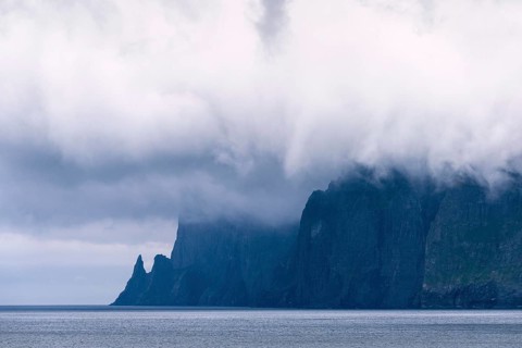 Steep coast near Vestmanna