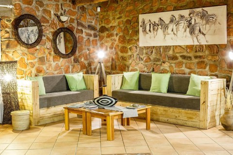 Seating area in reception area