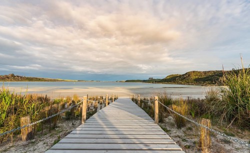Boardwalk to beach