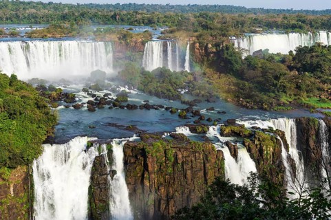 View of the Iguazu Falls from the Brazilian side