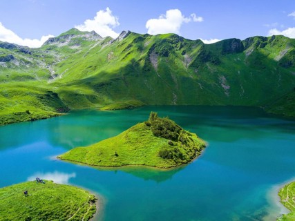Schrecksee with Allgau mountains