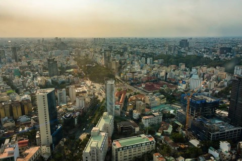 View of Ho Chi Minh City from the Bitexco Financial Tower