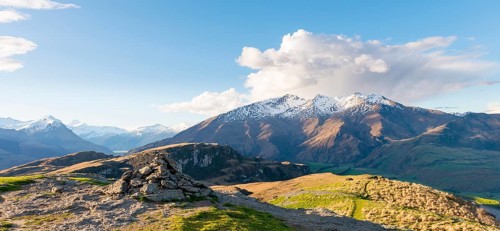 View of mountains