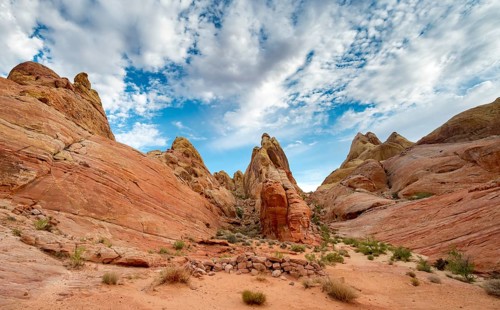 Orange-red rock formations