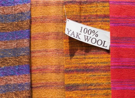 Yak wool shawls on sale