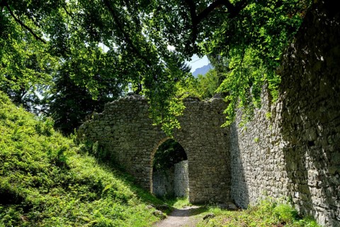 Castle ruin Werdenfels near Garmisch-Partenkirchen