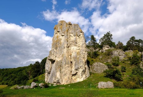 Climbing rocks Burgstein
