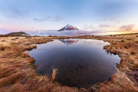 Reflection in Pouakai Tarn lake