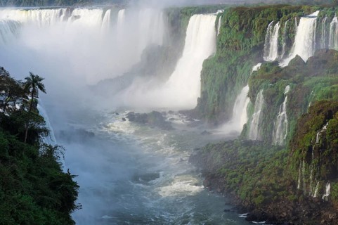 View of the Iguazu Falls from the Brazilian side
