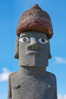 Moai in the Ahu Tahai Complex