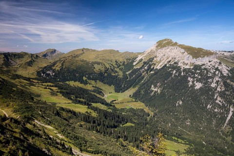 Left Diedamskopf and right Hoher Ifen