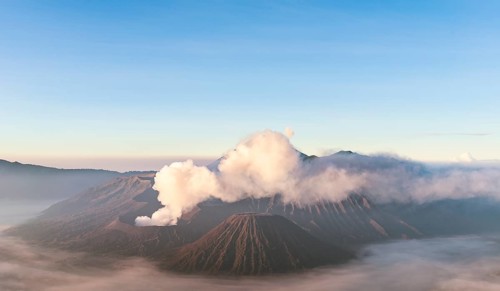 Smoking Mount Bromo