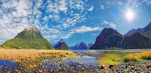 Panorama of Milford Sound