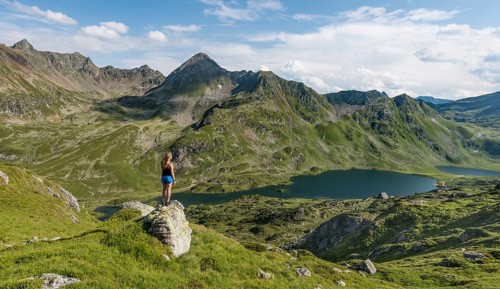 Hiker enjoying the view