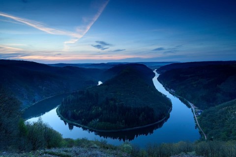 Big Saar loop at dusk