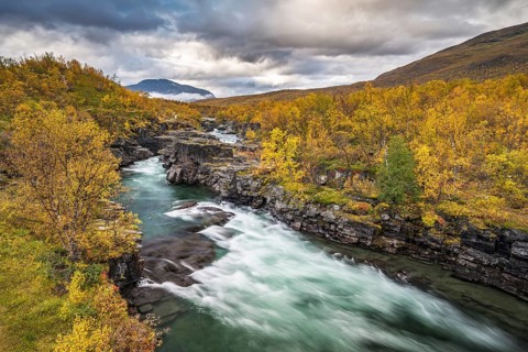 Abisko Canyon in autumn