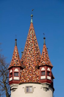 Colored roof on Diebsturm