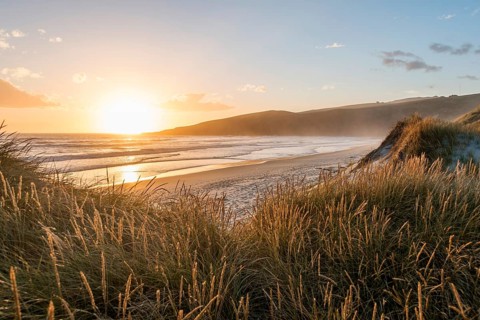 Sunset on the beach