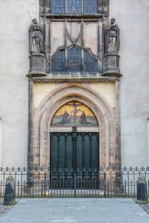 Thesis door at the castle church