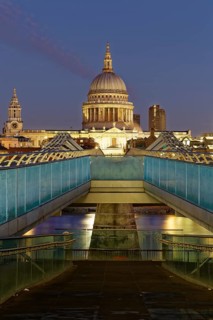 Millennium Bridge and St Paul's Cathedral