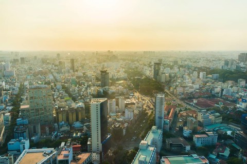 View of Ho Chi Minh City from the Bitexco Financial Tower