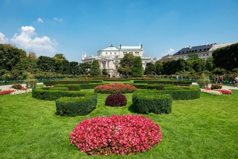 Flowerbeds in the Volksgarten