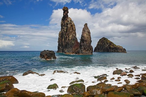 Volcanic rock formations