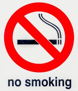 Lettering no smoking