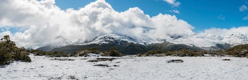 Mountain landscape at the summit of Key Summit