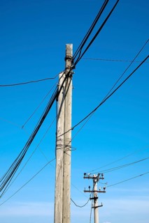 Overhead power lines
