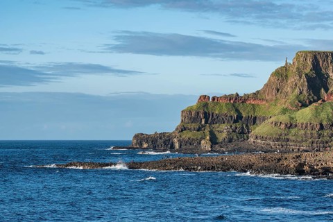 Tourist attraction Giant's Causeway on the Atlantic coast