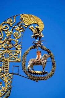 Hanging shop sign