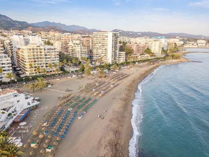 Aerial view of costa del sol in Marbella