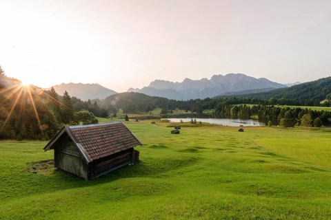 Lake Geroldsee at sunrise