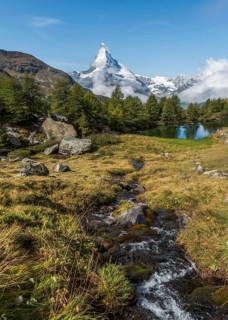 Snow-covered Matterhorn