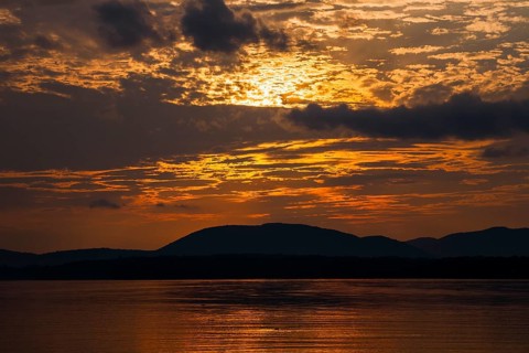 Sunset with clouds