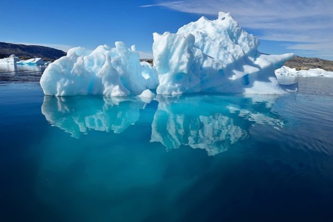 Iceberg drifting in Sermilik Fjord