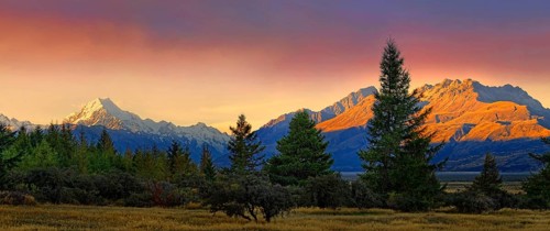 snowy peak of Mount Cook