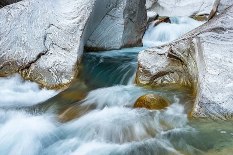 The Verzasca mountain river