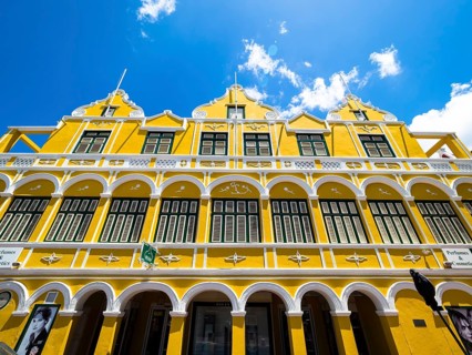 Historic building in the Dutch-Caribbean colonial style