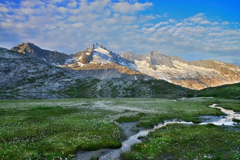 Upper Wildgerlossee Lake with The Reichenspitz