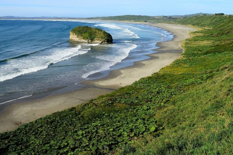 Lonely beach on the west coast